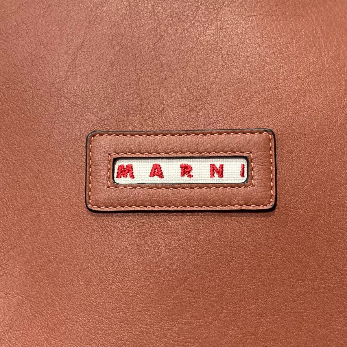 【中古】【値下げ】MARNI セルローストートバッグ　ブラウン 楽天市場】マルニ MARNI トートバッグ ノースサウス バイカラー