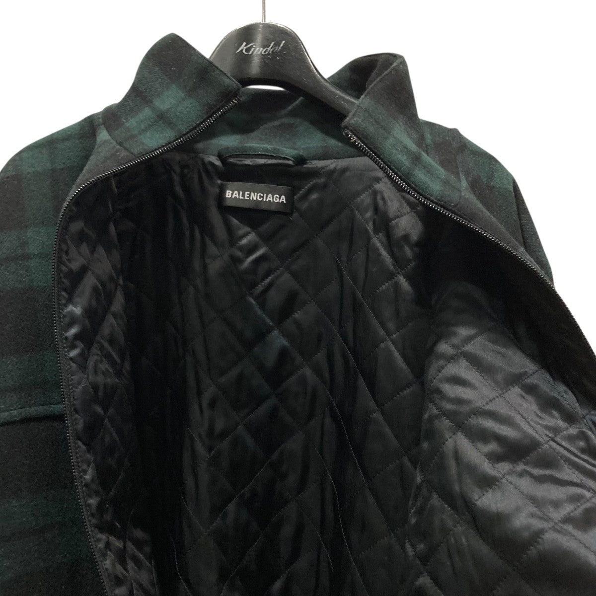 BALENCIAGA(バレンシアガ) チェック中綿オーバーサイズブルゾン534316