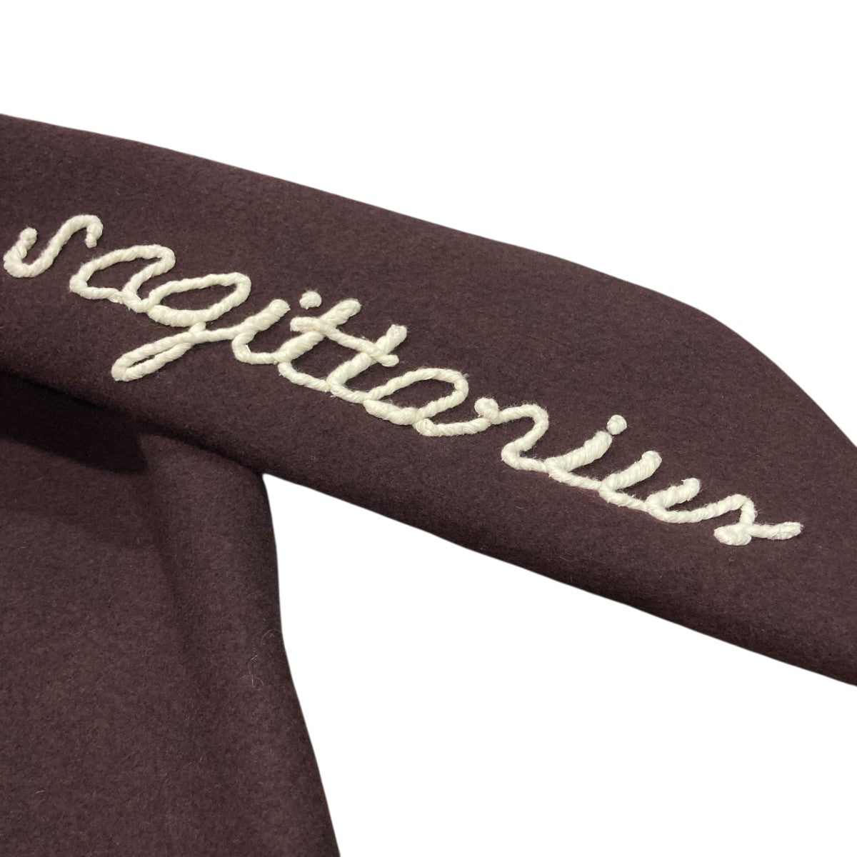 JIL SANDER ジルサンダー ロングコート ジャケット バーガンディ 44 JIL SANDER(ジルサンダー) 22AWEmbroidered Motif Varsity Oversized