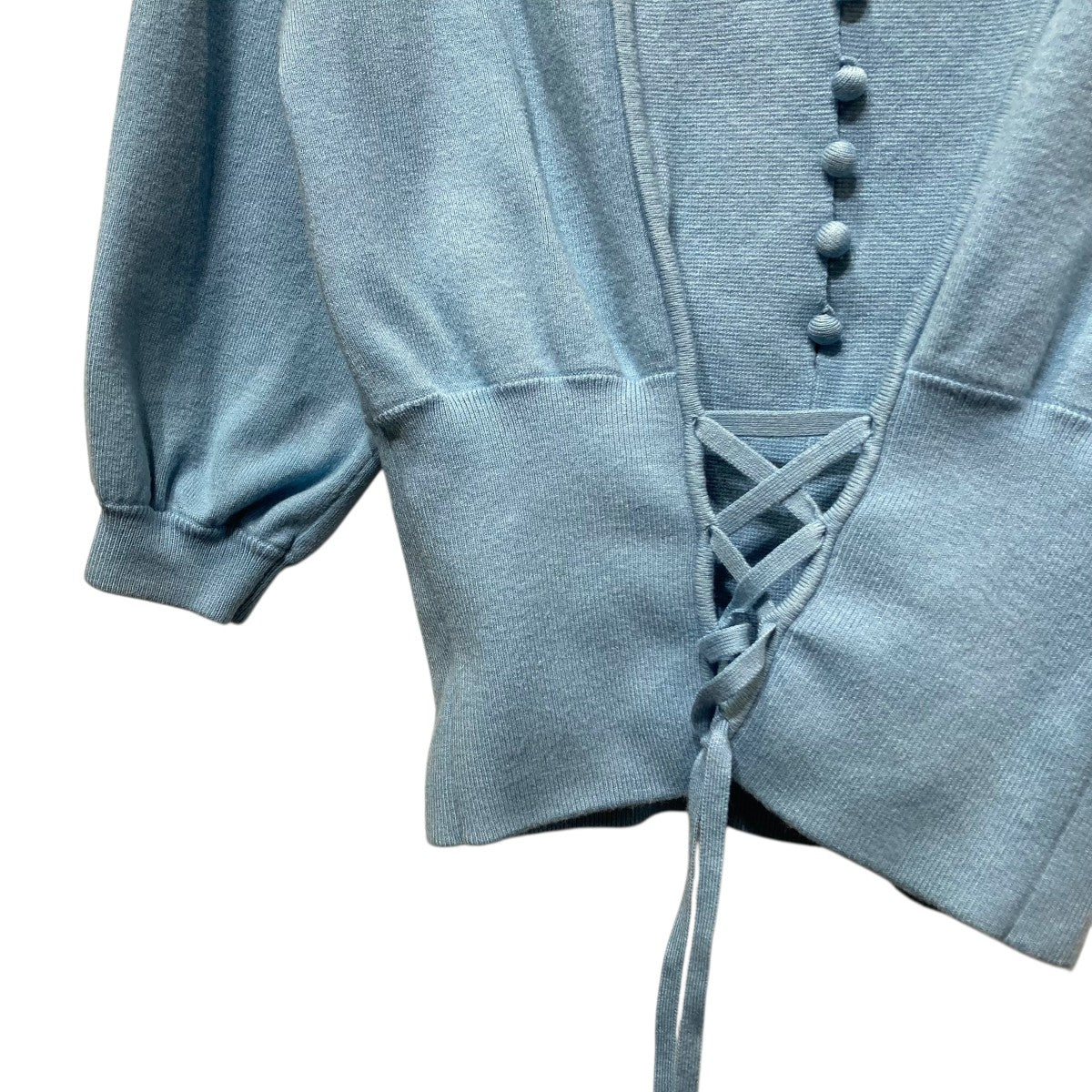 AMERI(アメリ) コルセットライクニット028110260 028110260 スカイ