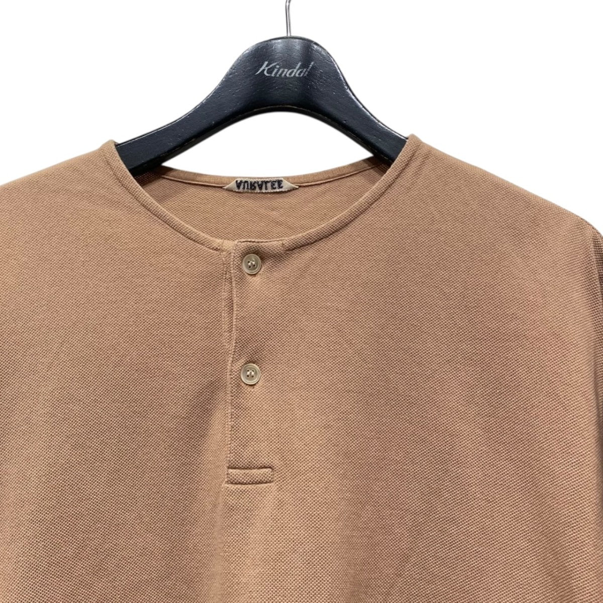 AURALEE(オーラリー) SUPER SOFT PIQUE HENLEY NECKヘンリーネック