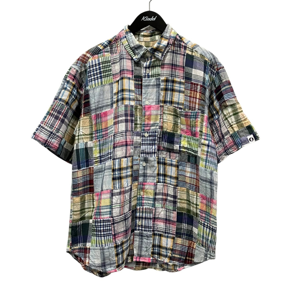 Supreme×GOODENOUGH 25SSPatchwork Madras S S Shirtパッチワークマドラス半袖シャツ 古着・中古-1枚目のアイテム画像