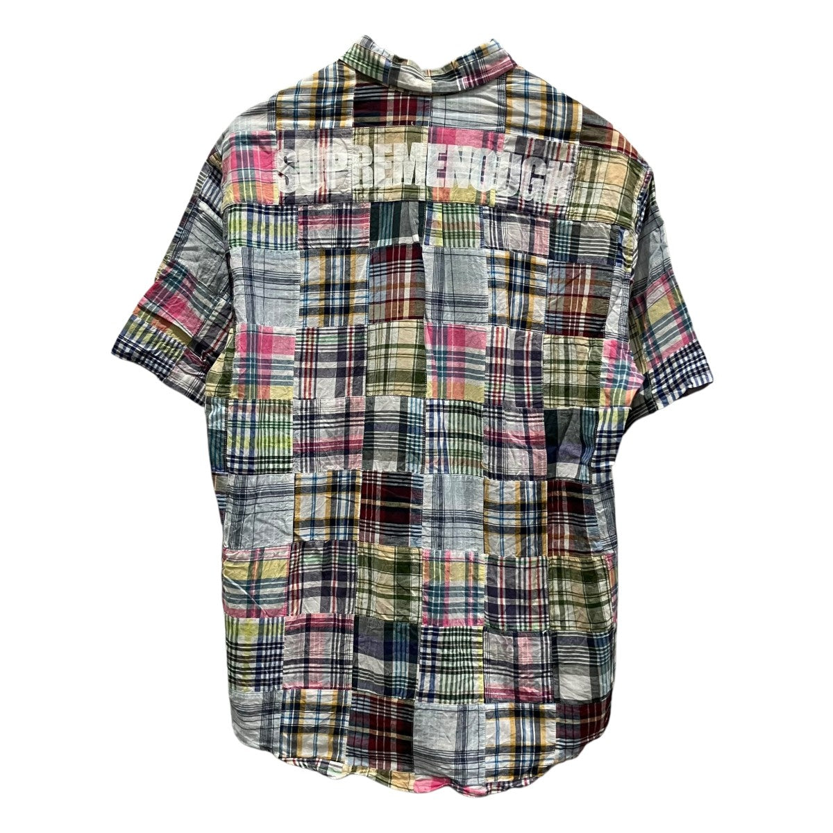 Supreme×GOODENOUGH 25SSPatchwork Madras S S Shirtパッチワークマドラス半袖シャツ 古着・中古-2枚目のアイテム画像
