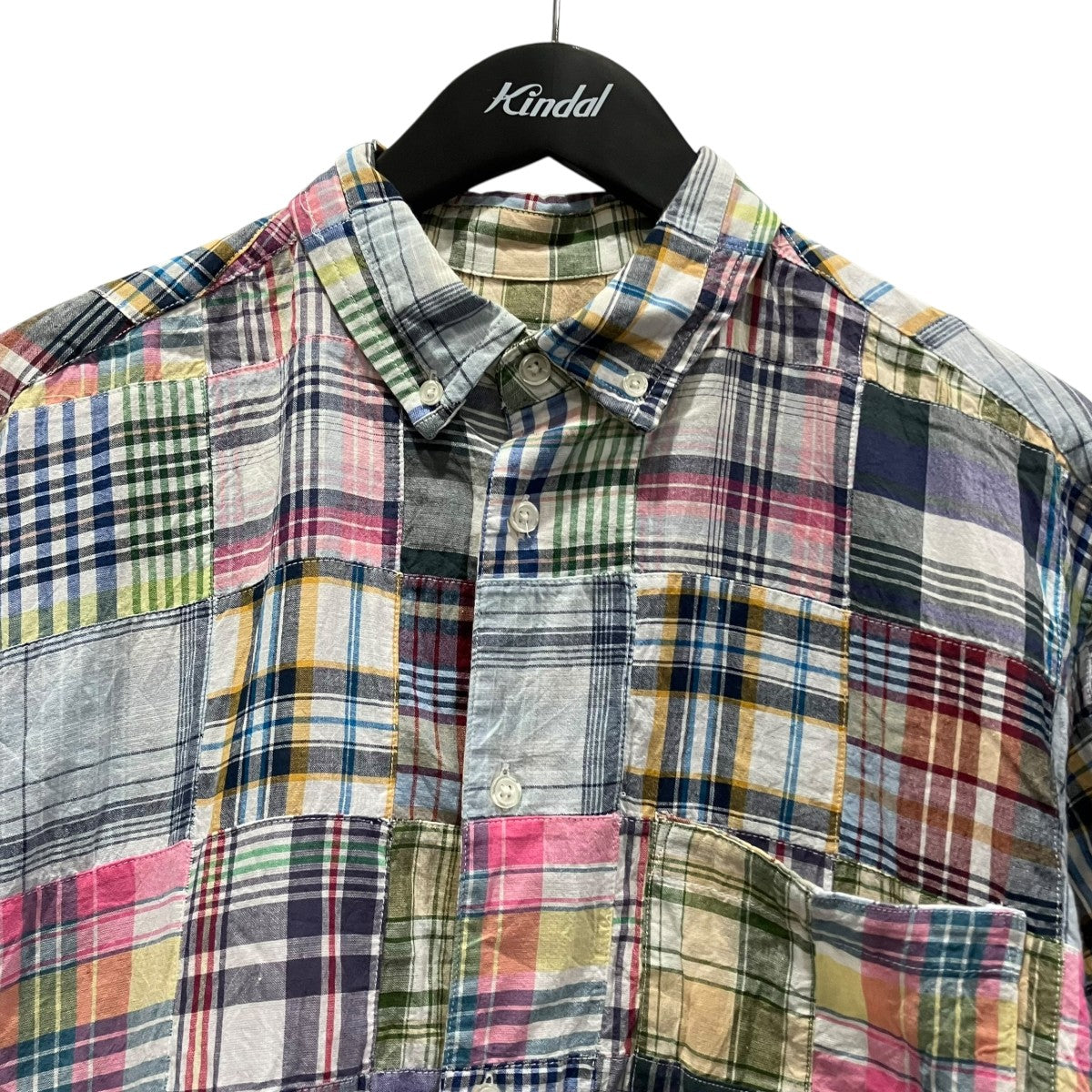Supreme×GOODENOUGH 25SSPatchwork Madras S S Shirtパッチワークマドラス半袖シャツ 古着・中古-3枚目のアイテム画像
