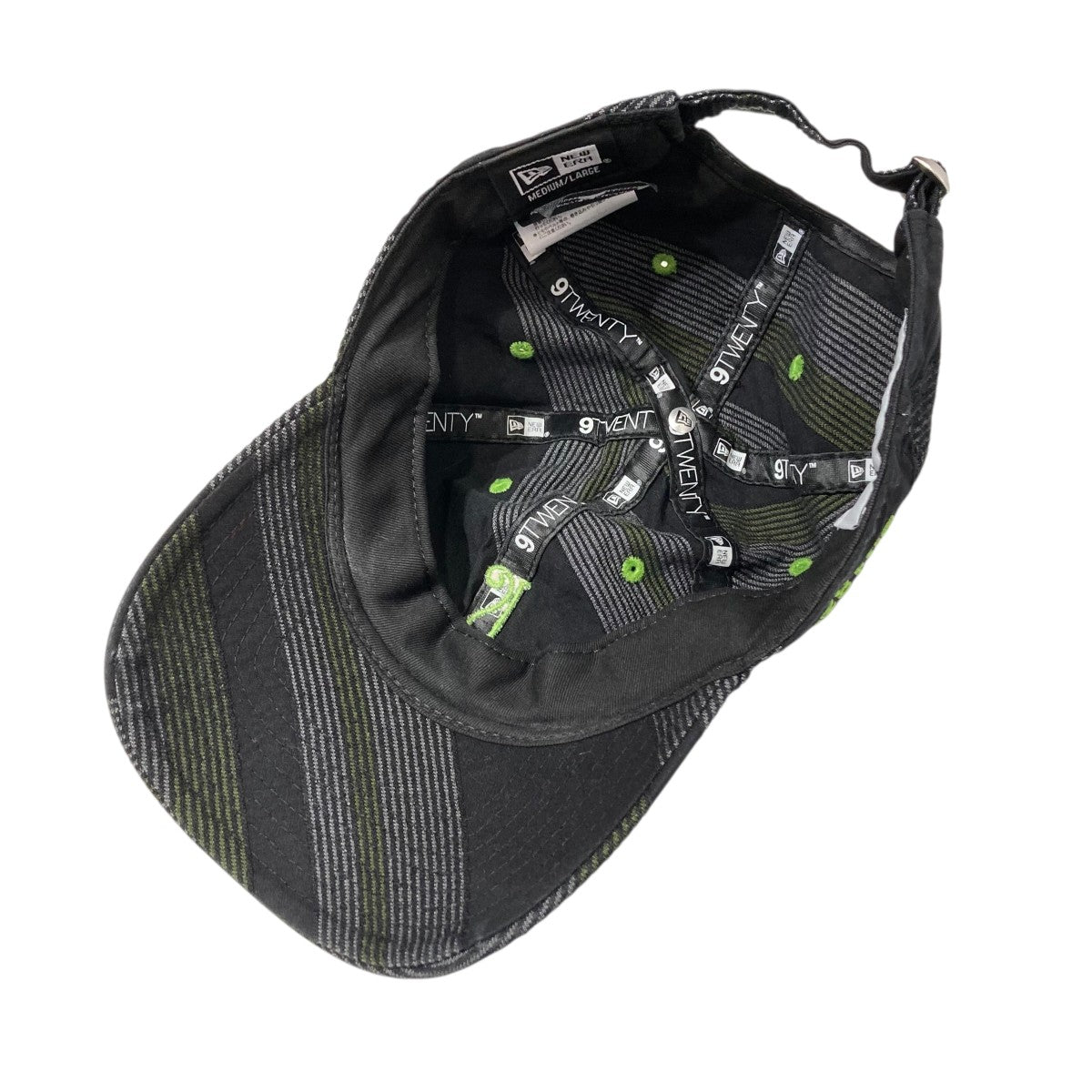 Kiko Kostadinov×New Era 25SSパッチワークキャップ ブラック×グリーン