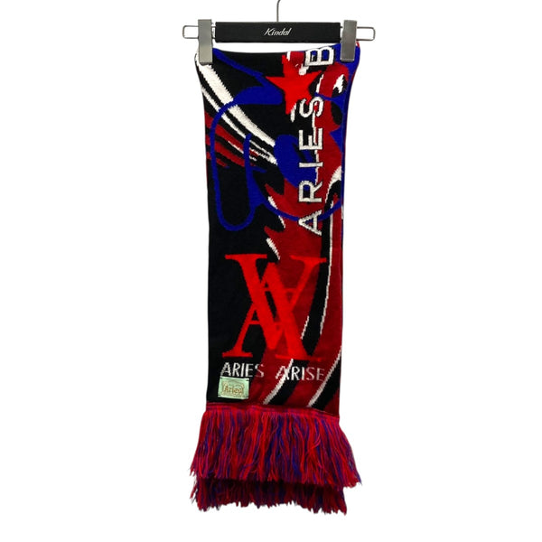 ARIES×NO PROBLEMO サッカーマフラー レッド サイズ FREE｜【公式