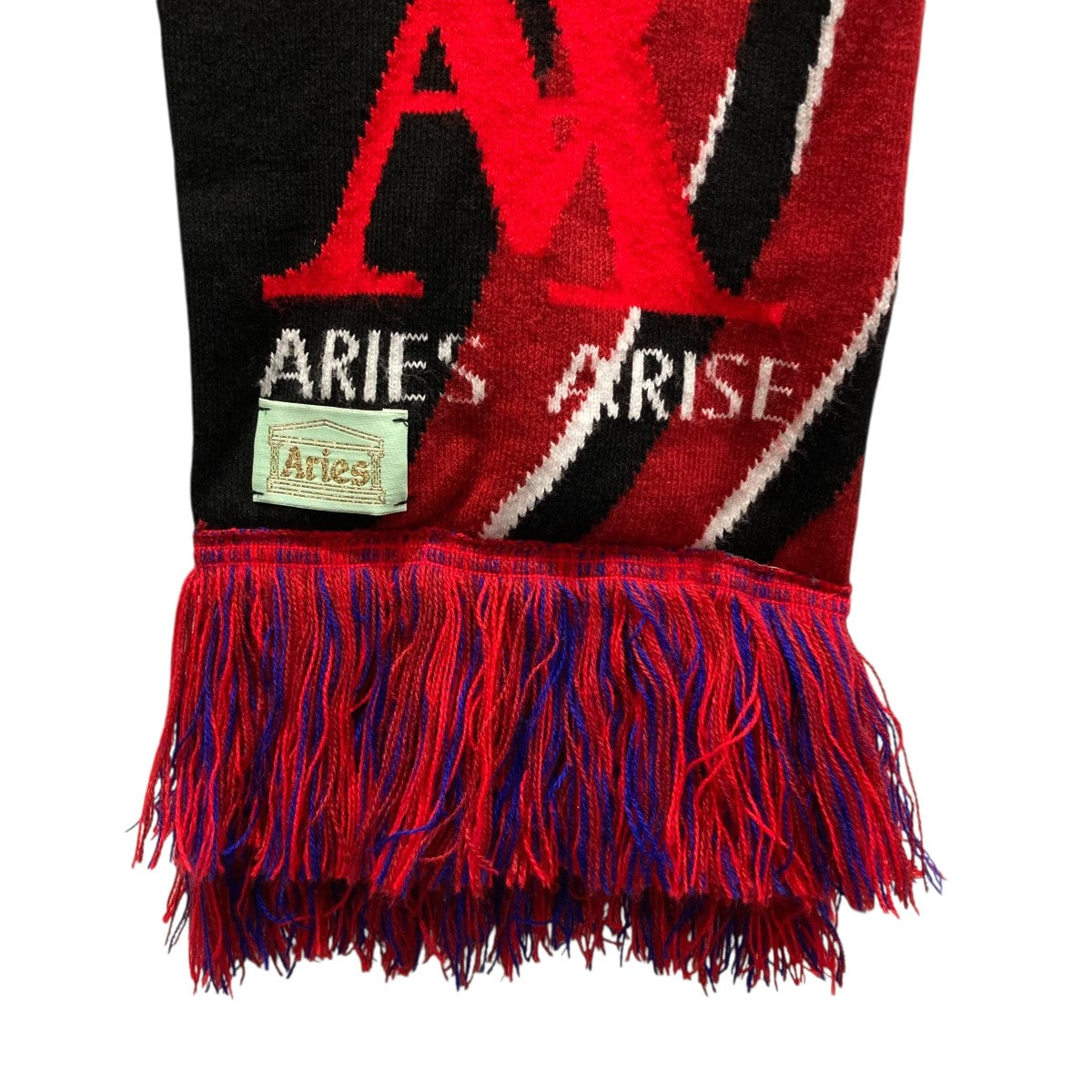 ARIES×NO PROBLEMO サッカーマフラー レッド サイズ FREE｜【公式