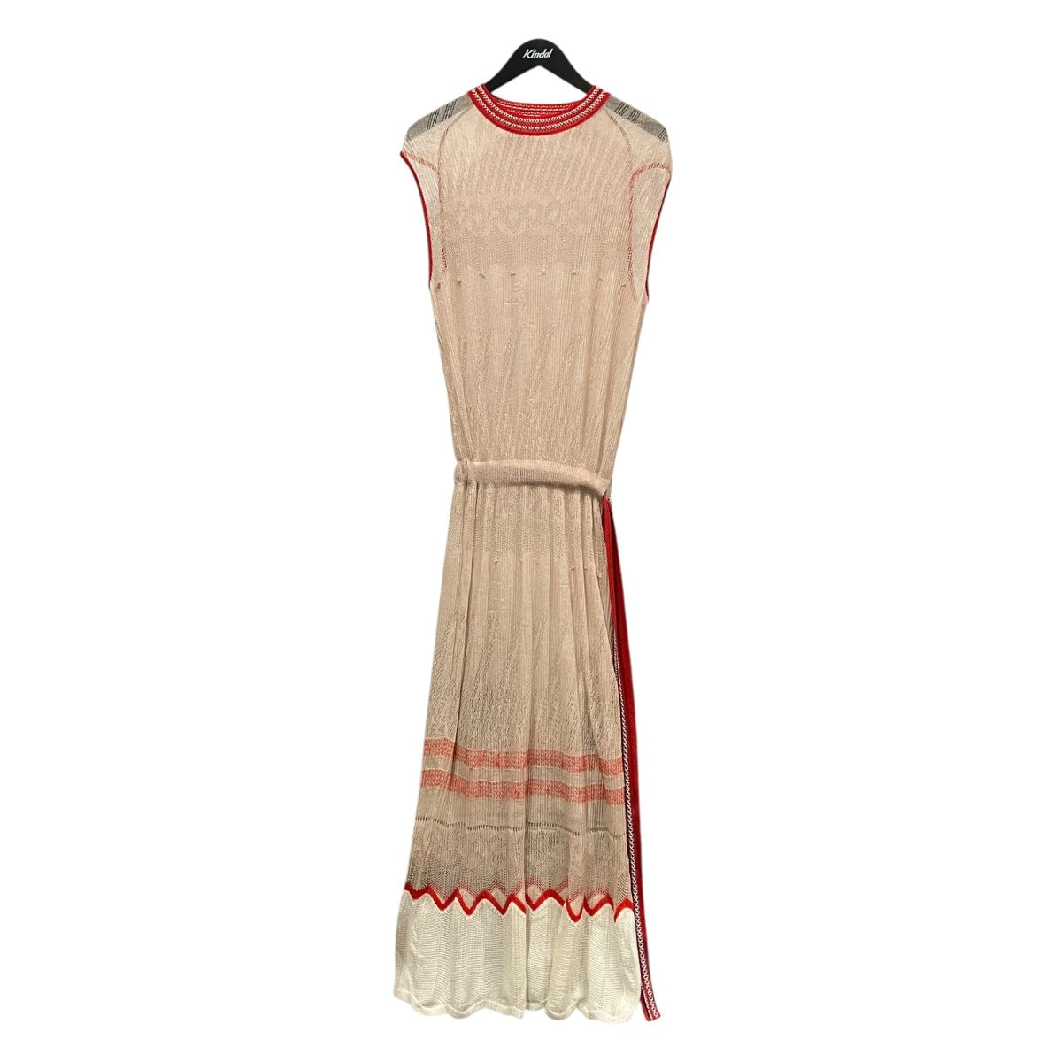 mame kurogouchi Candy Pleats Knit DressノースリーブニットワンピースMM18SS-KN037 古着・中古-1枚目のアイテム画像