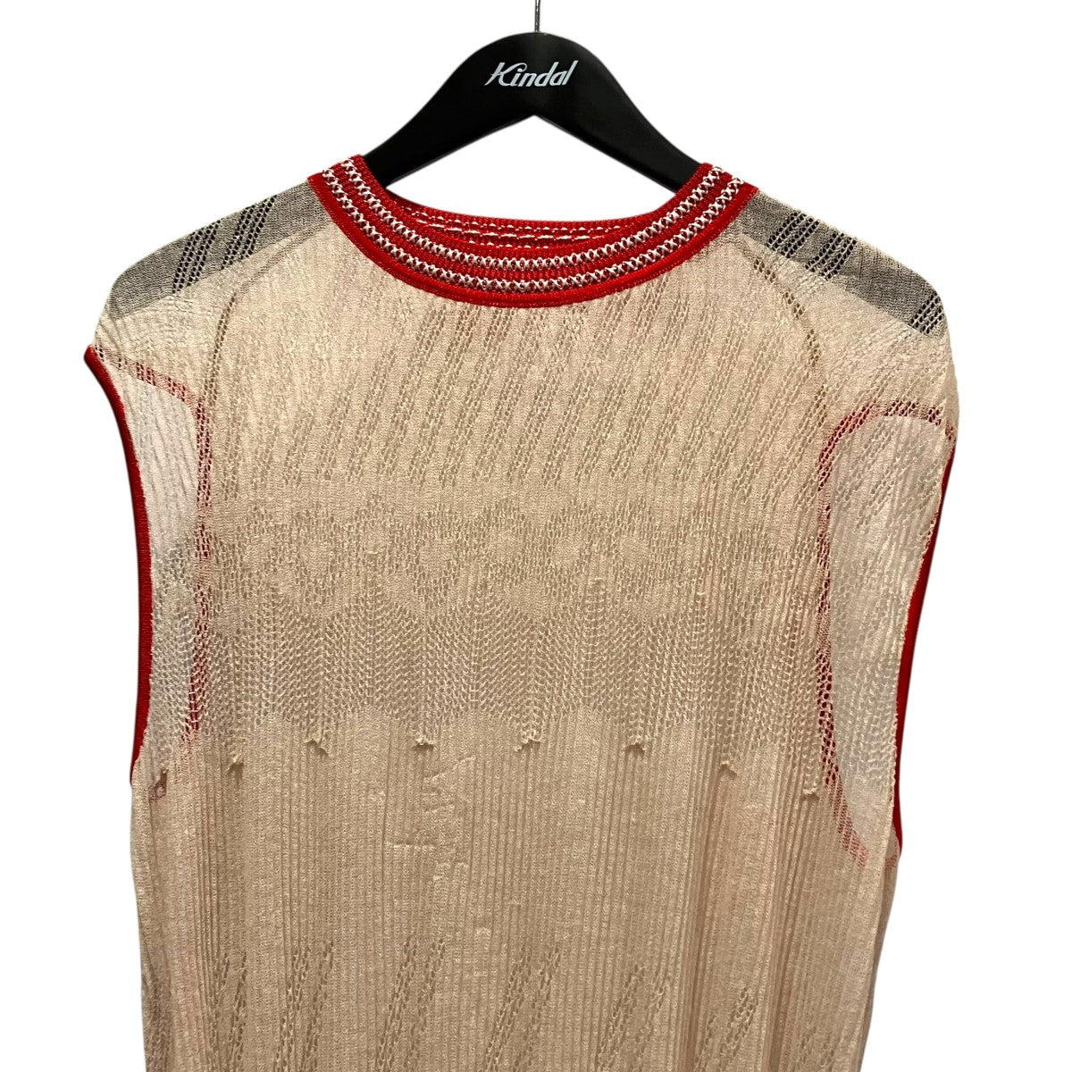 mame kurogouchi Candy Pleats Knit DressノースリーブニットワンピースMM18SS-KN037 古着・中古-3枚目のアイテム画像