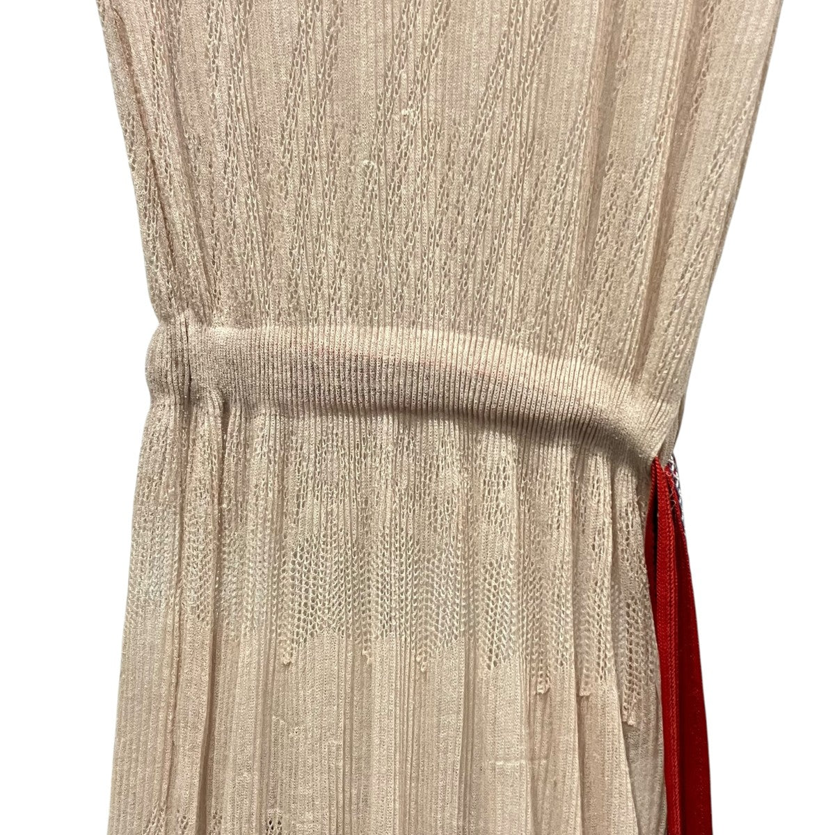 mame kurogouchi Candy Pleats Knit DressノースリーブニットワンピースMM18SS-KN037 古着・中古-4枚目のアイテム画像