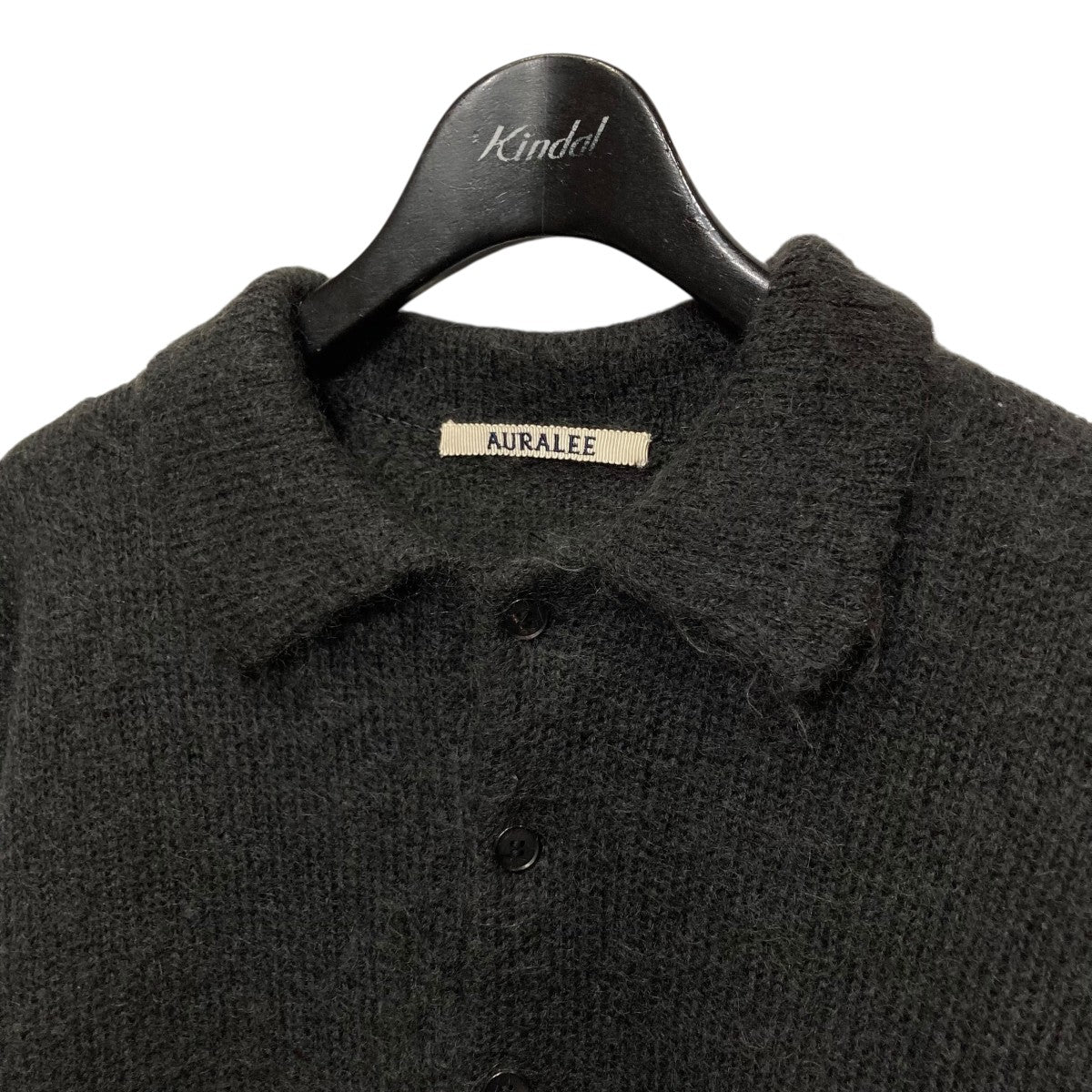 AURALEE(オーラリー) 23AWBRUSHED Super Kid MOHAIR Knit POLO