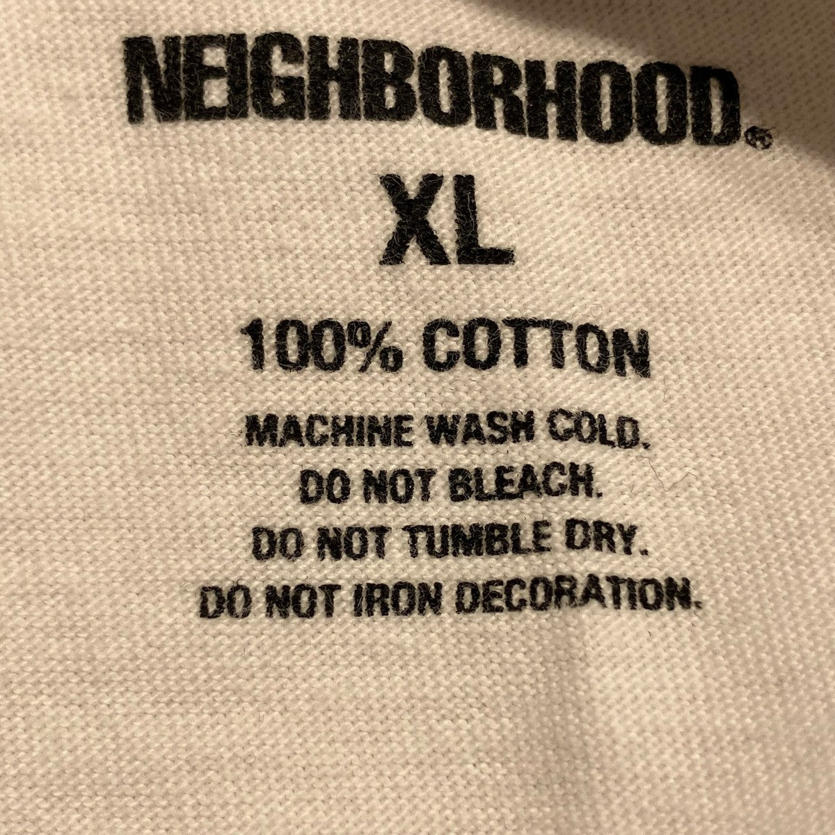 NEIGHBORHOOD バックプリントTシャツNH.TEE SS-8 古着・中古-7枚目のアイテム画像