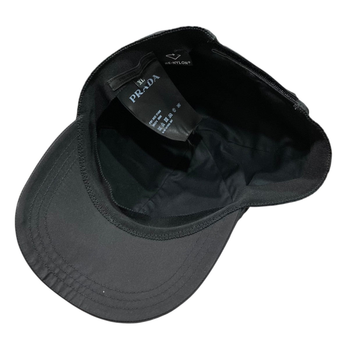 PRADA Re-Nylon ベースボールキャップ ブラックXL
