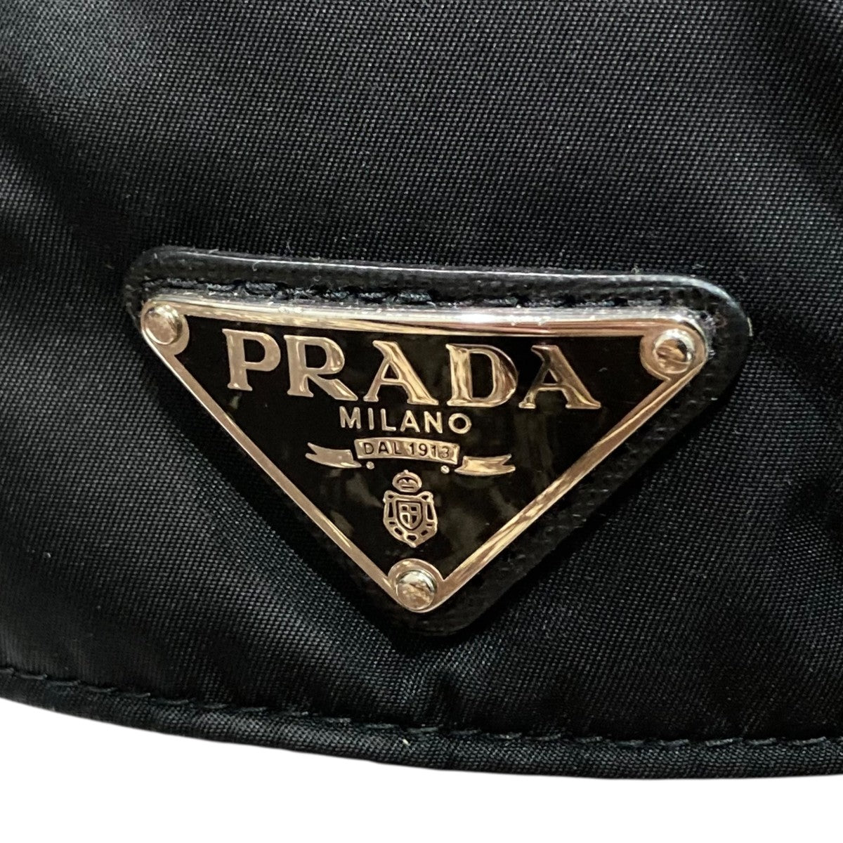 PRADA ブラック リナイロンベースボールキャップ Sサイズ　2HC274 ☆Prada プラダ☆Re-Nylon ベースボールキャップ ブラック (PRADA
