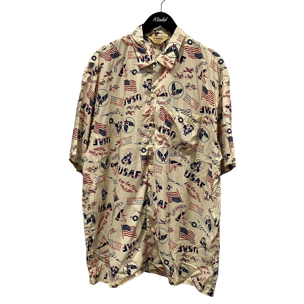 AVIREX USAFA ALOHA SHIRTアロハシャツ783-3123023 古着・中古-1枚目のアイテム画像