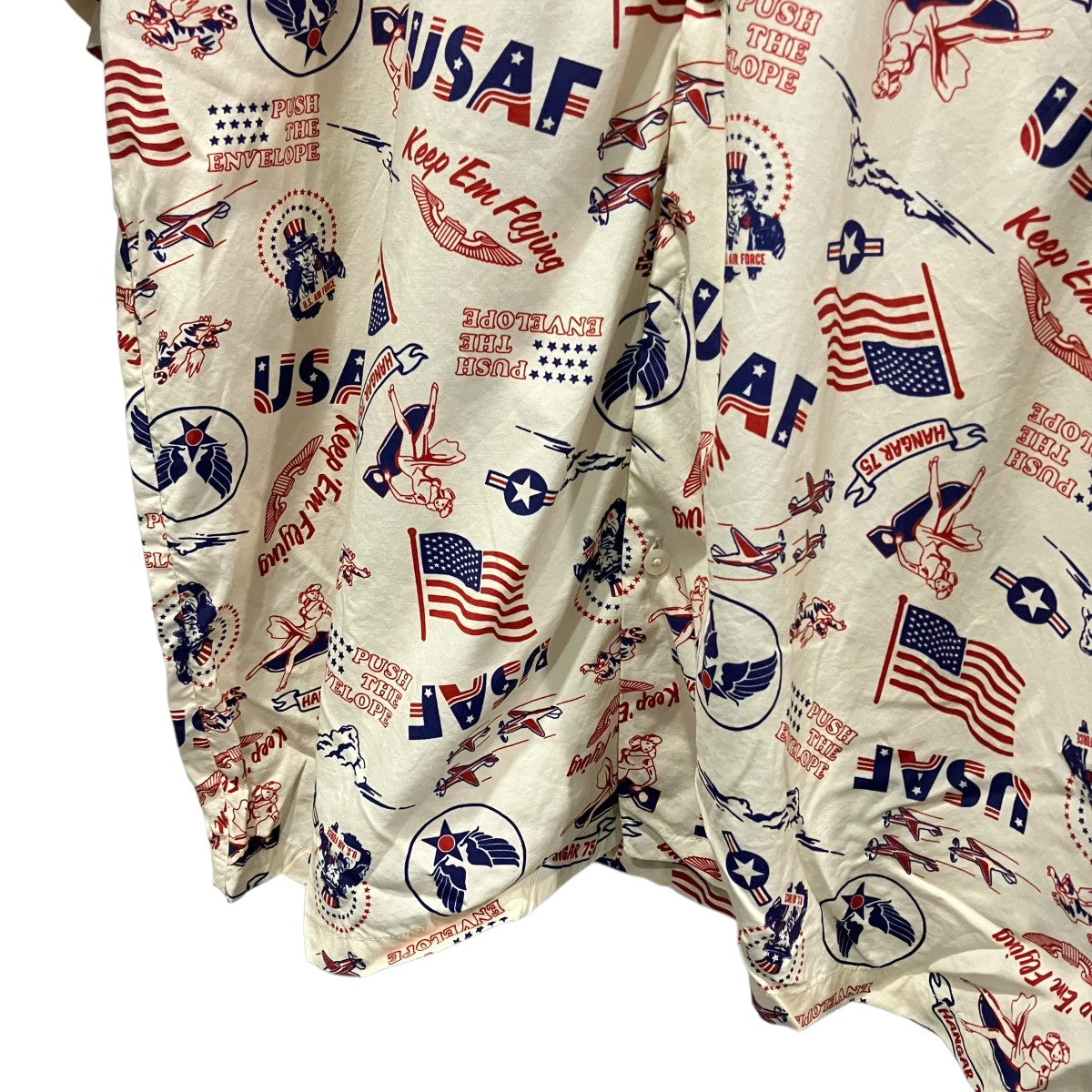 AVIREX USAFA ALOHA SHIRTアロハシャツ783-3123023 古着・中古-4枚目のアイテム画像