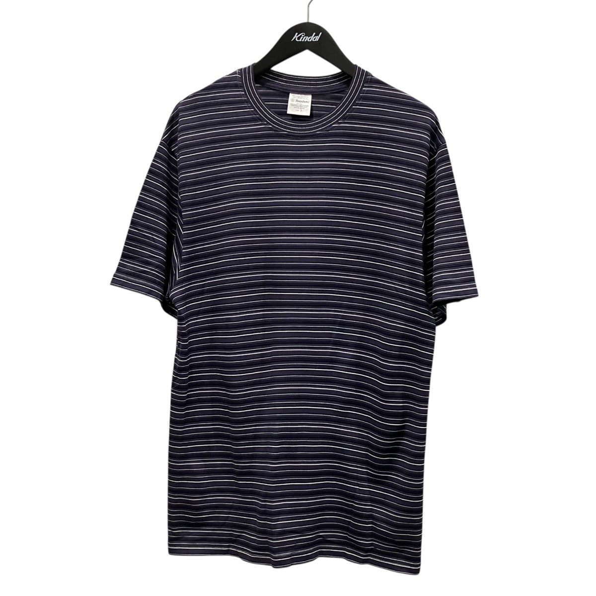 yonetomi GARMENT DYED RANDOM BORDER T-SHIRTボーダーTシャツ95-254-002 古着・中古-1枚目のアイテム画像