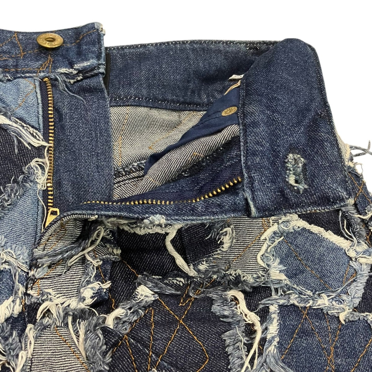 D＆G パッチワークデニムショーツS50197 古着・中古-3枚目のアイテム画像