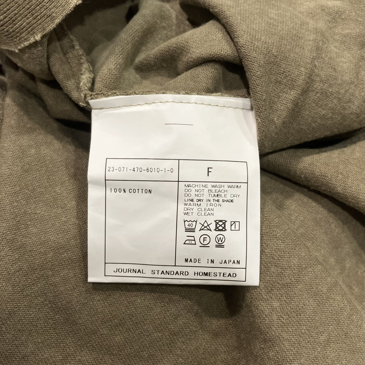 J．S HOMESTEAD 半袖Tシャツ23-071-470-6010-1-0 古着・中古-5枚目のアイテム画像