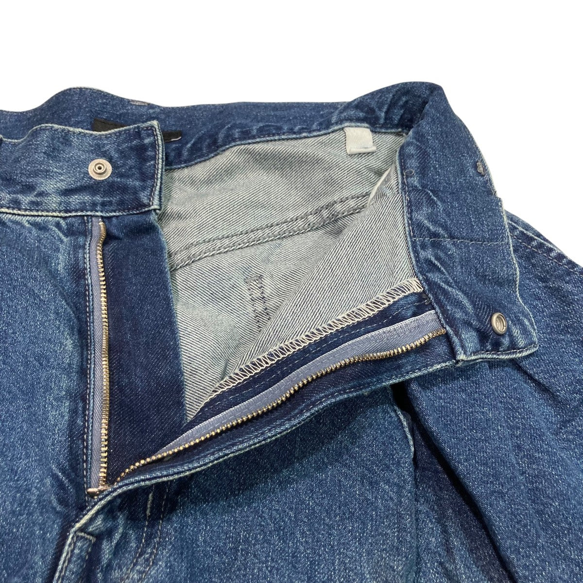 25年 美品 JOURNAL STANDARD ビッグタックワイドデニムパンツ JOURNAL STANDARD(ジャーナルスタンダード) 25SSビッグタックワイド