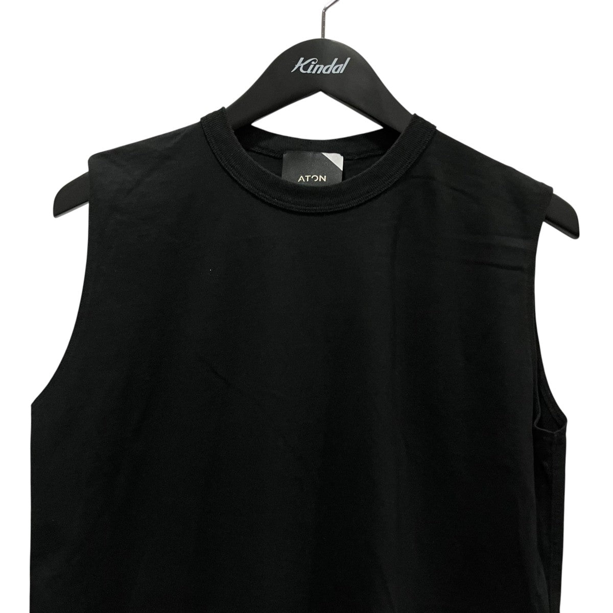 ATON 18 SUVIN AIR SP ROUND HEM TANK TOPノースリーブカットソーKKAGIM0032 古着・中古-3枚目のアイテム画像