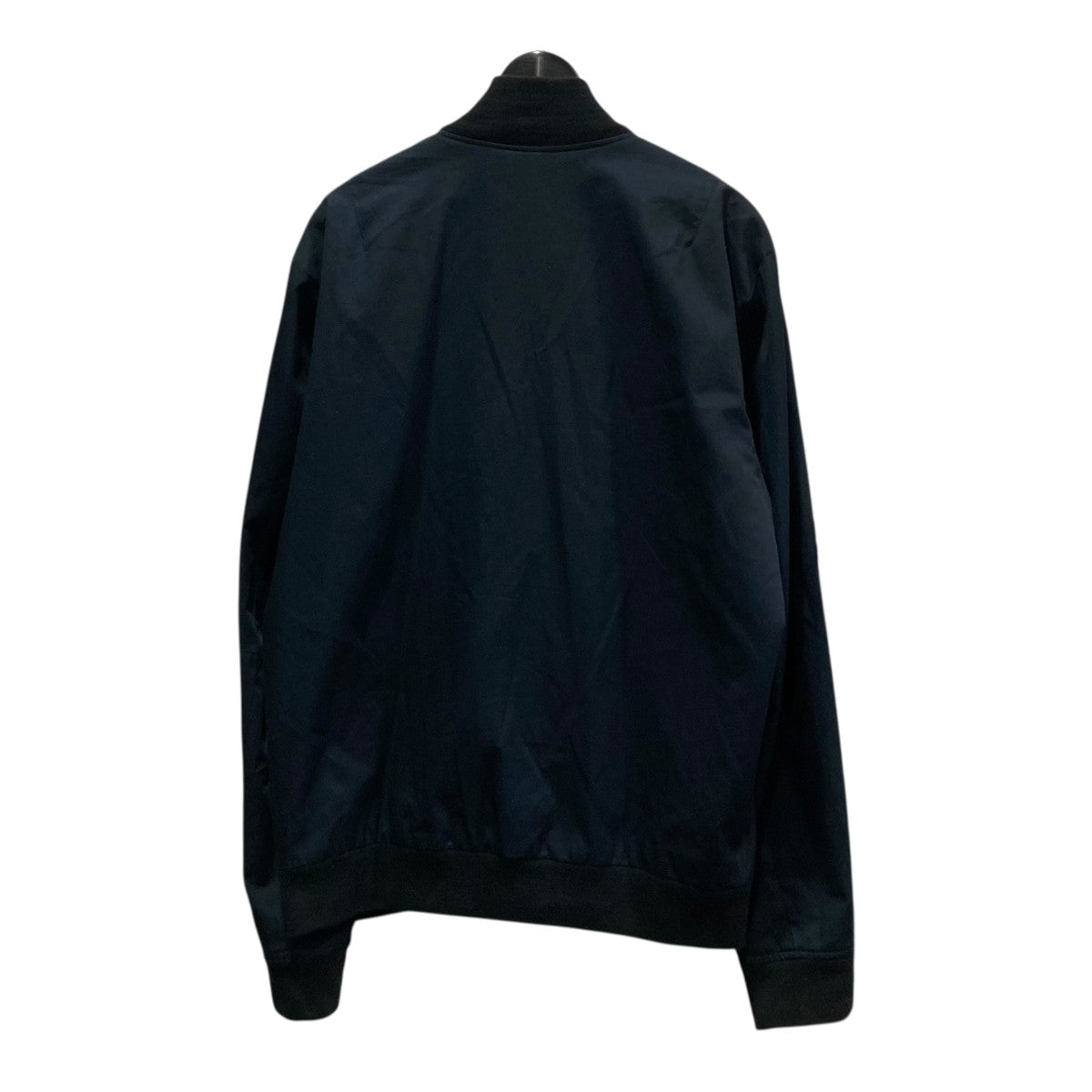 agnes b(アニエスベー) ノーカラーレザージャケット ブラック