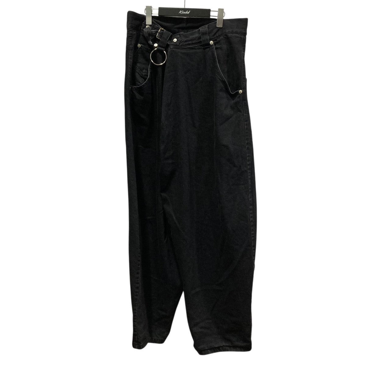 パンツ KIDILL RIBBON PANTS BLACK 42 KIDILL キディル バイカラーボンディングパンツ ジップ 42 XS 黒