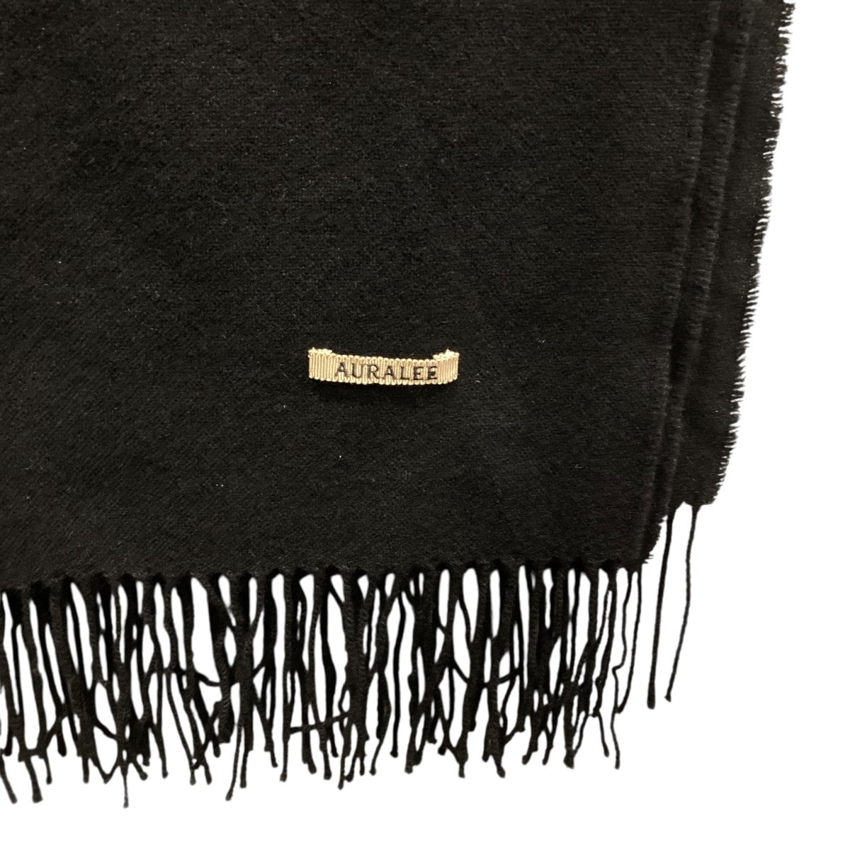 未使用 AURALEE カシミア マフラー ブラック AURALEE(オーラリー) カシミヤマフラーA21AW02CS A21AW02CS ブラック