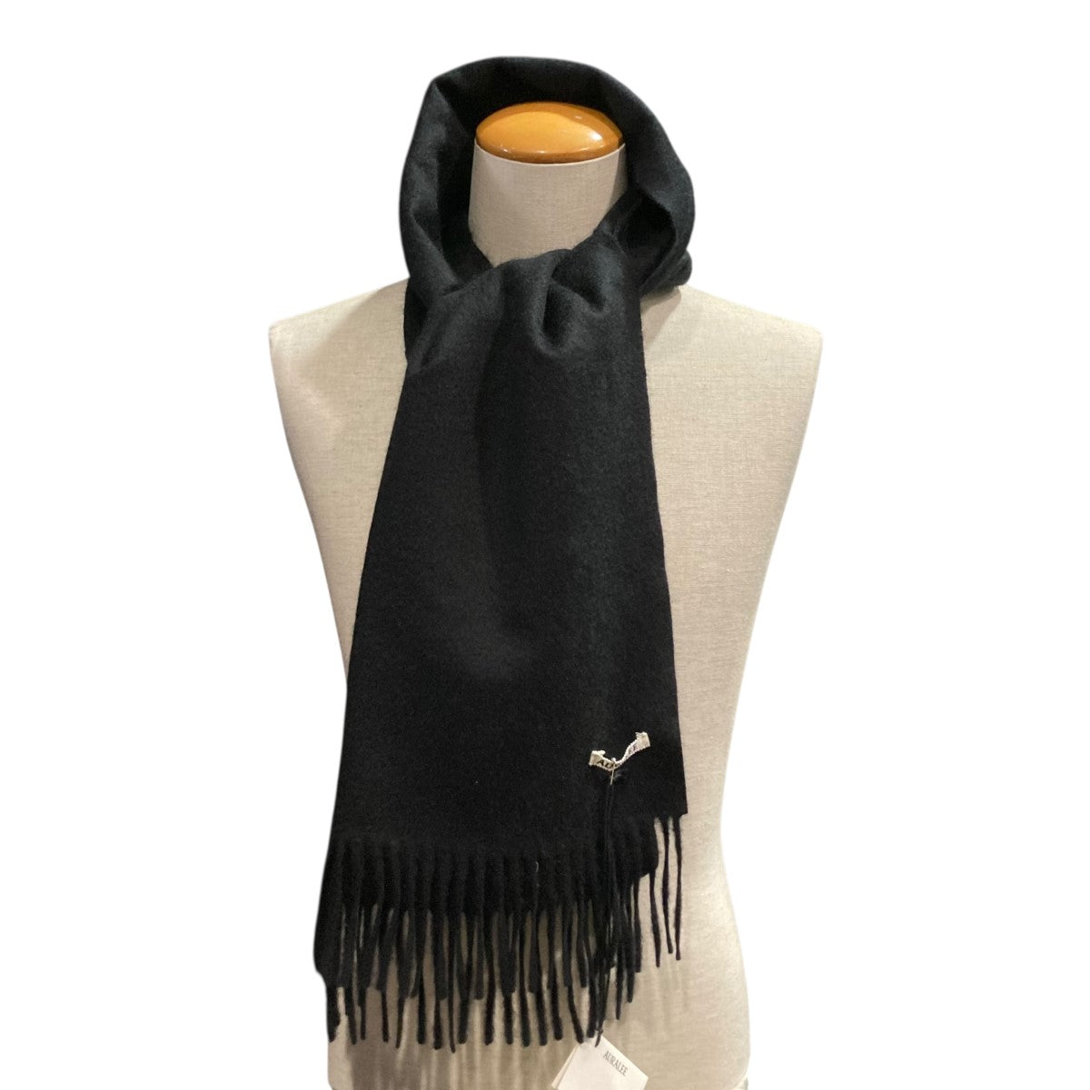 小物 AURALEE BABY CASHMERE LONG STOLE AURALEE｜ (BABY CASHMERE LONG STOLE TOP BLACK (A24AM12BC