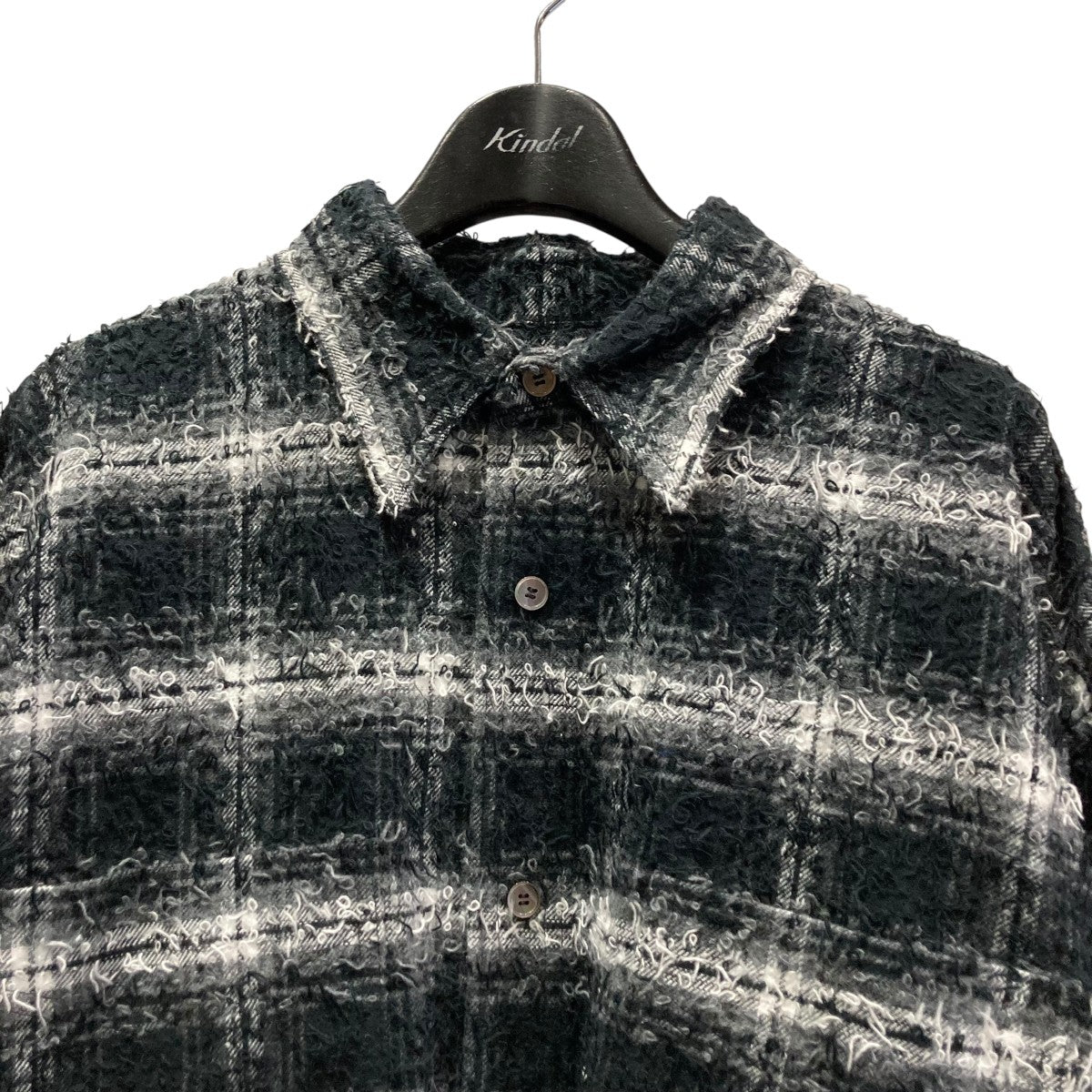 MASU 25aw チェックシャツ 25AW】MASU エムエーエスユー / SHAGGY PLAID SHIRT