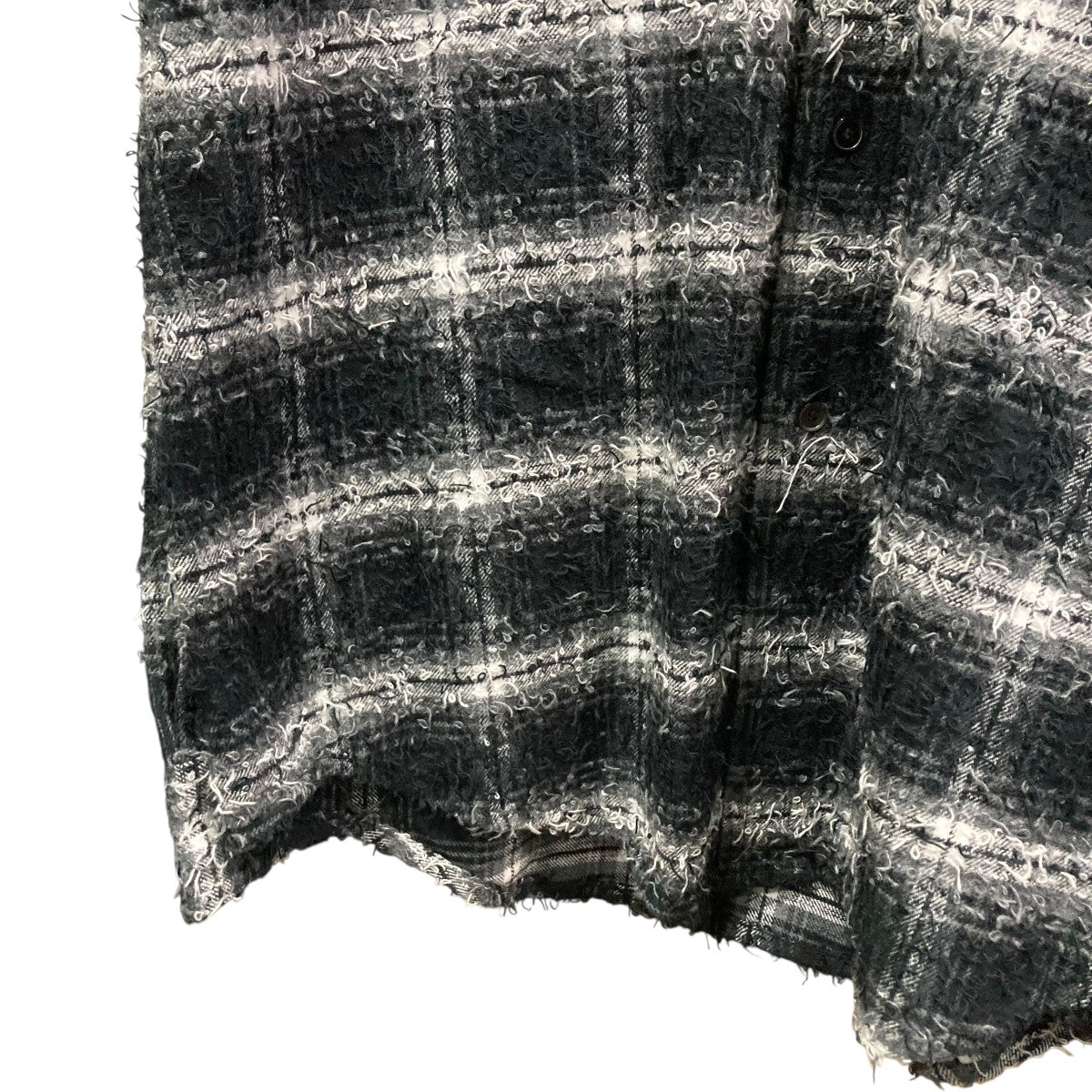 MASU(エムエーエスユー) 25AWSHAGGY PLAID SHIRTシャギー