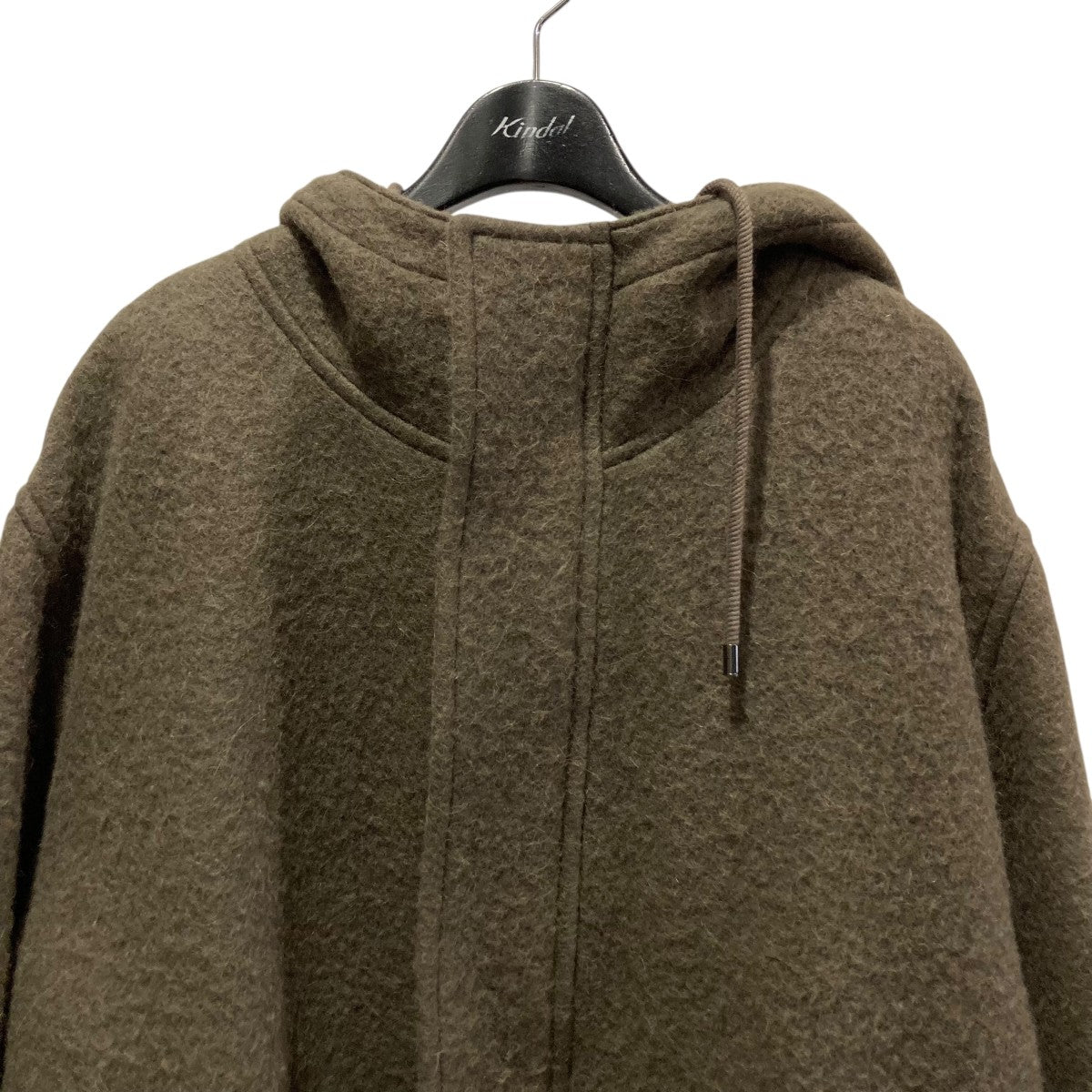 AURALEE(オーラリー) BRUSHED ALPACA WOOL MELTON HOODED COAT