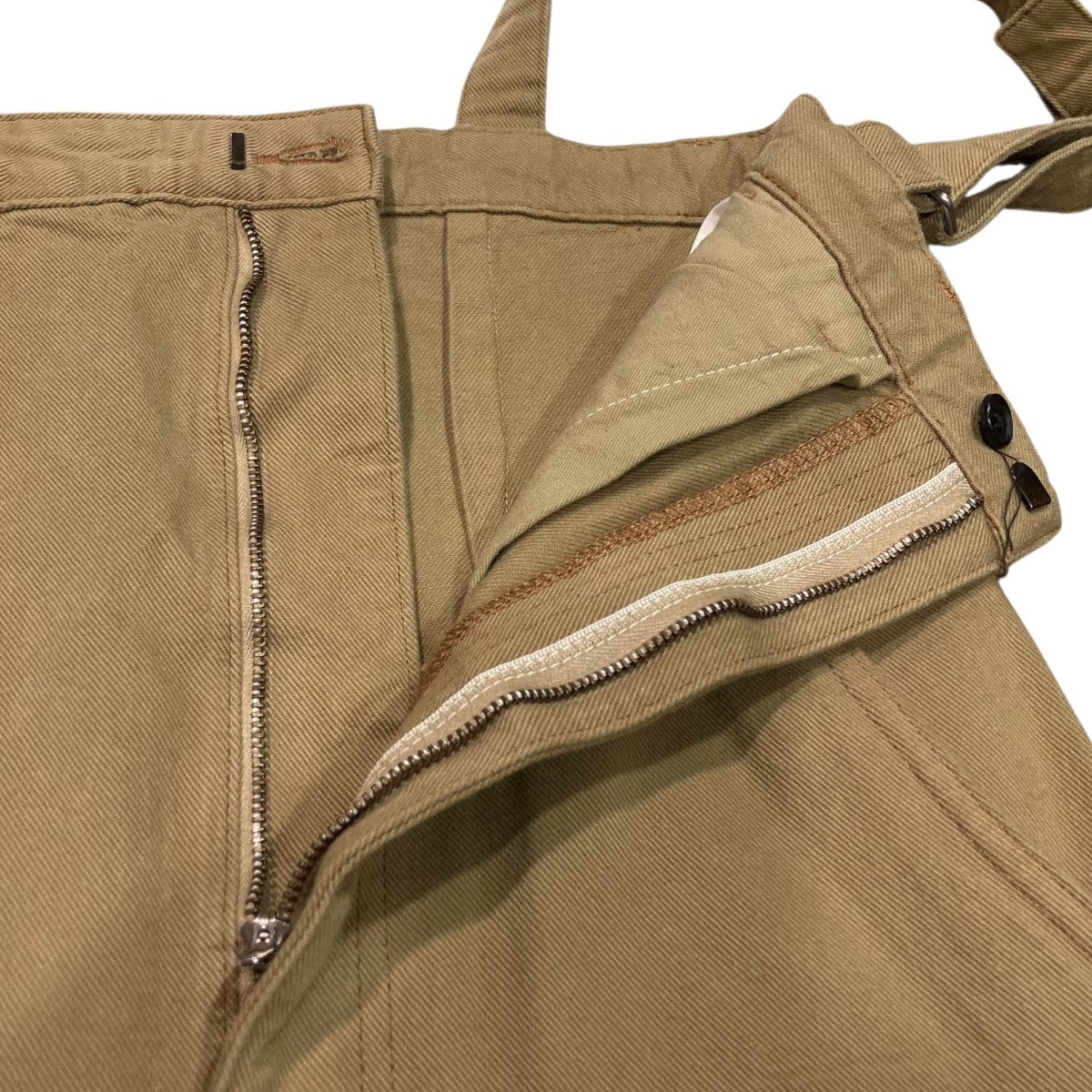 LIVINGTONE Super high-rise w suspendersサスペンダー付きパンツLT-FINTAN-05-RH 古着・中古-4枚目のアイテム画像