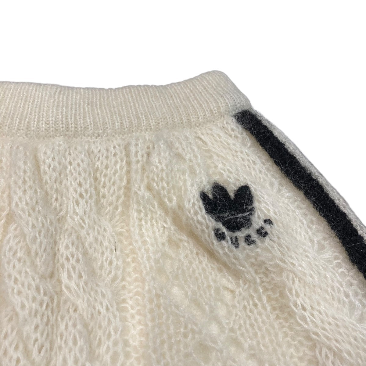 GUCCI×adidas モヘアニットパンツ721504 721504 ホワイト サイズ