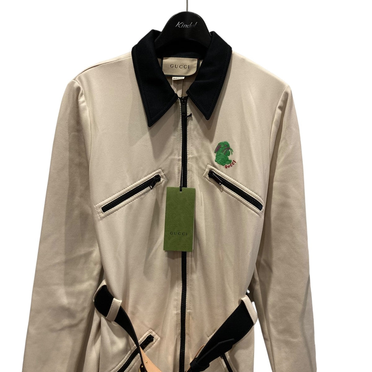 美品 GUCCI シルク100% オールインワン 40 L パンツワンピース 07.08 Col.GUCCI/グッチ ワンピース シルク100%・美品 希少