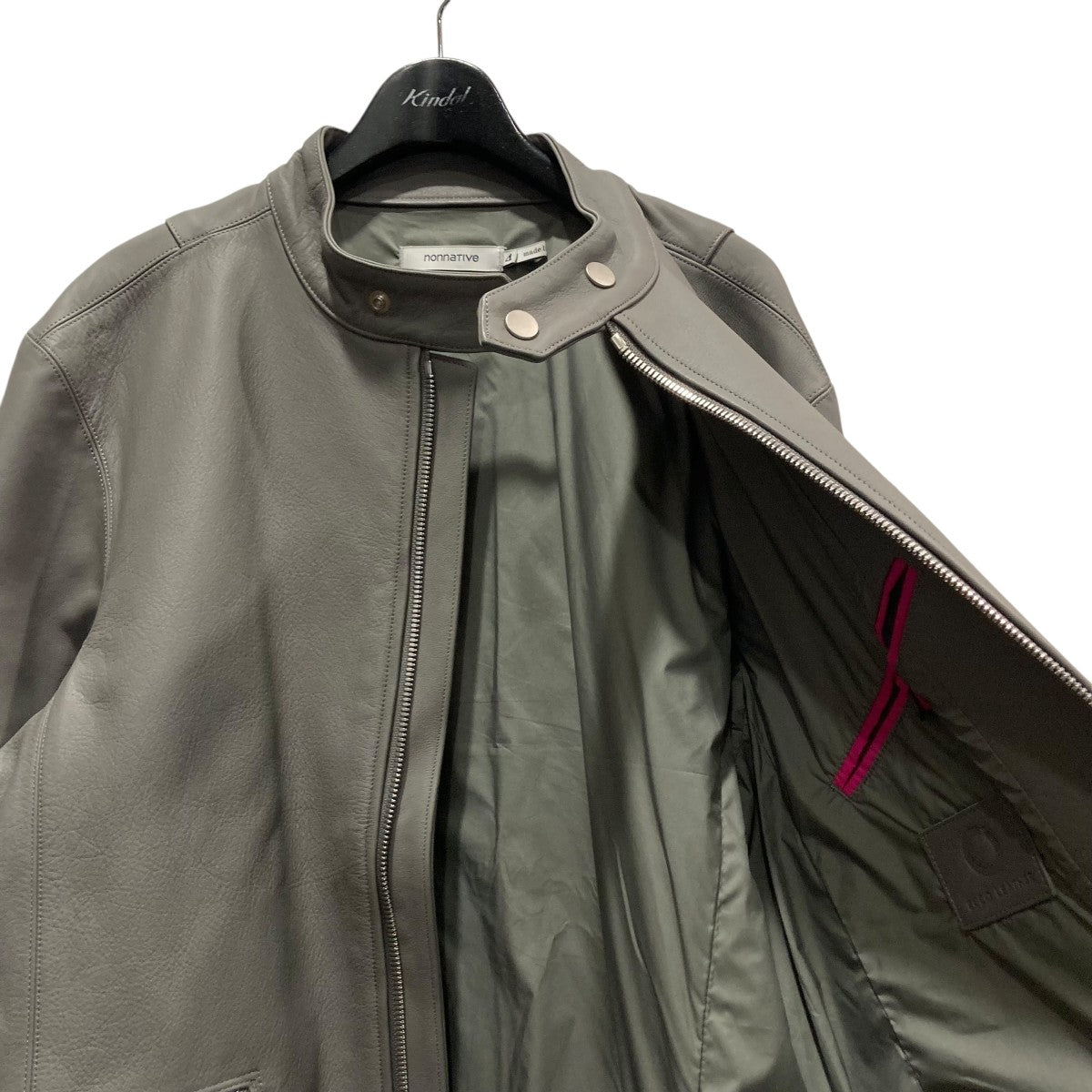 22AWRIDER BLOUSON SINGLE COW LEATHER BY ECCOレザージャケットNN-J4203