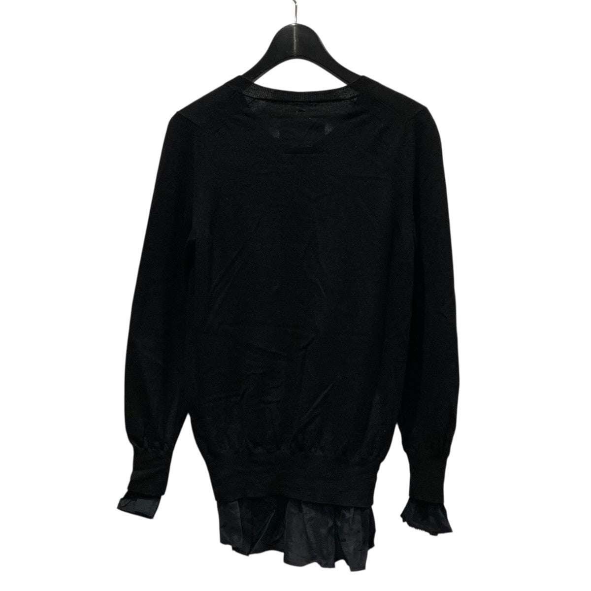 サカイ様用 中古・古着通販】sacai (サカイ) ドッキングライダースニット ネイビー