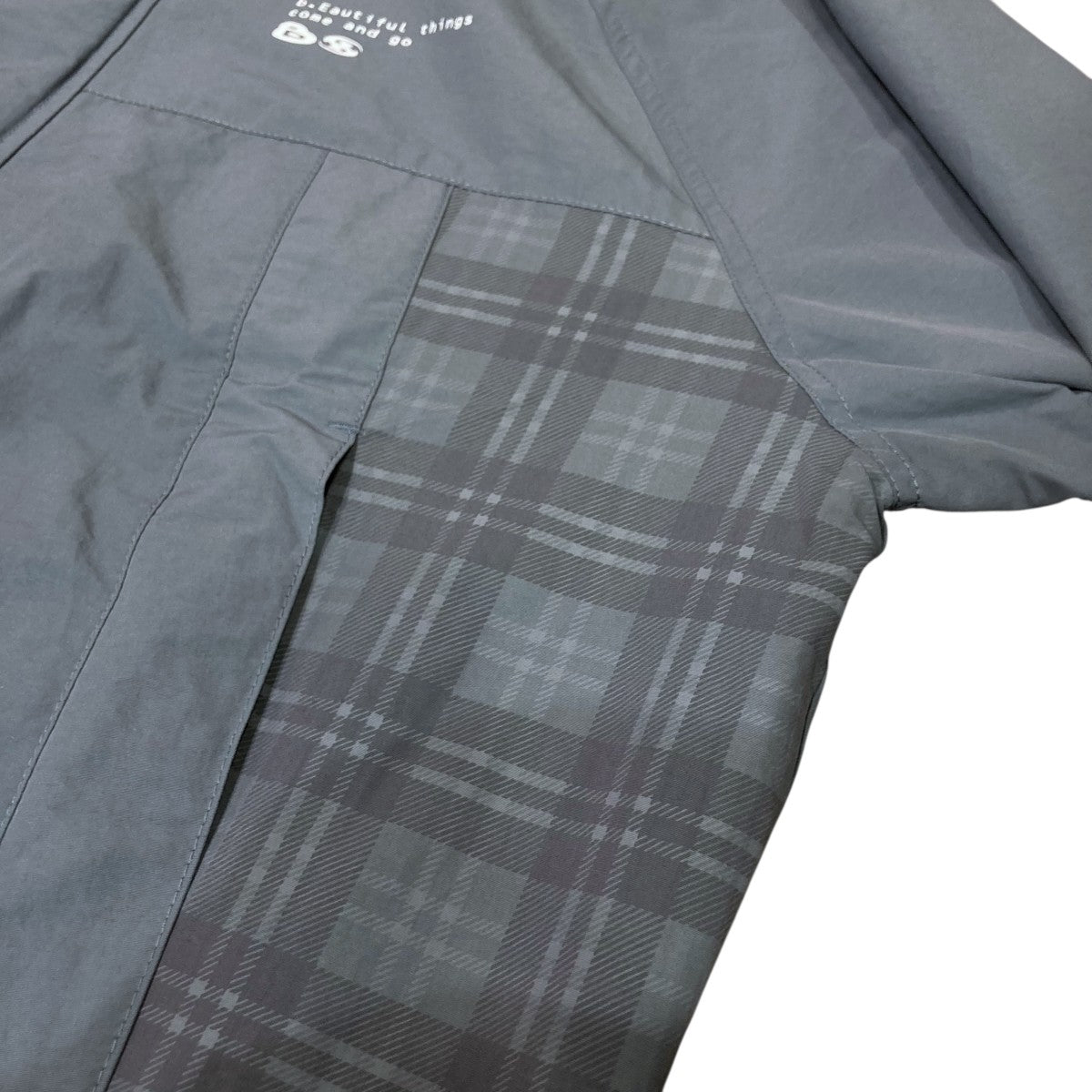 SAN SAN GEAR×b．E ナイロンジャケットSG2502OTJK81 CHECK JACKET 古着・中古-4枚目のアイテム画像