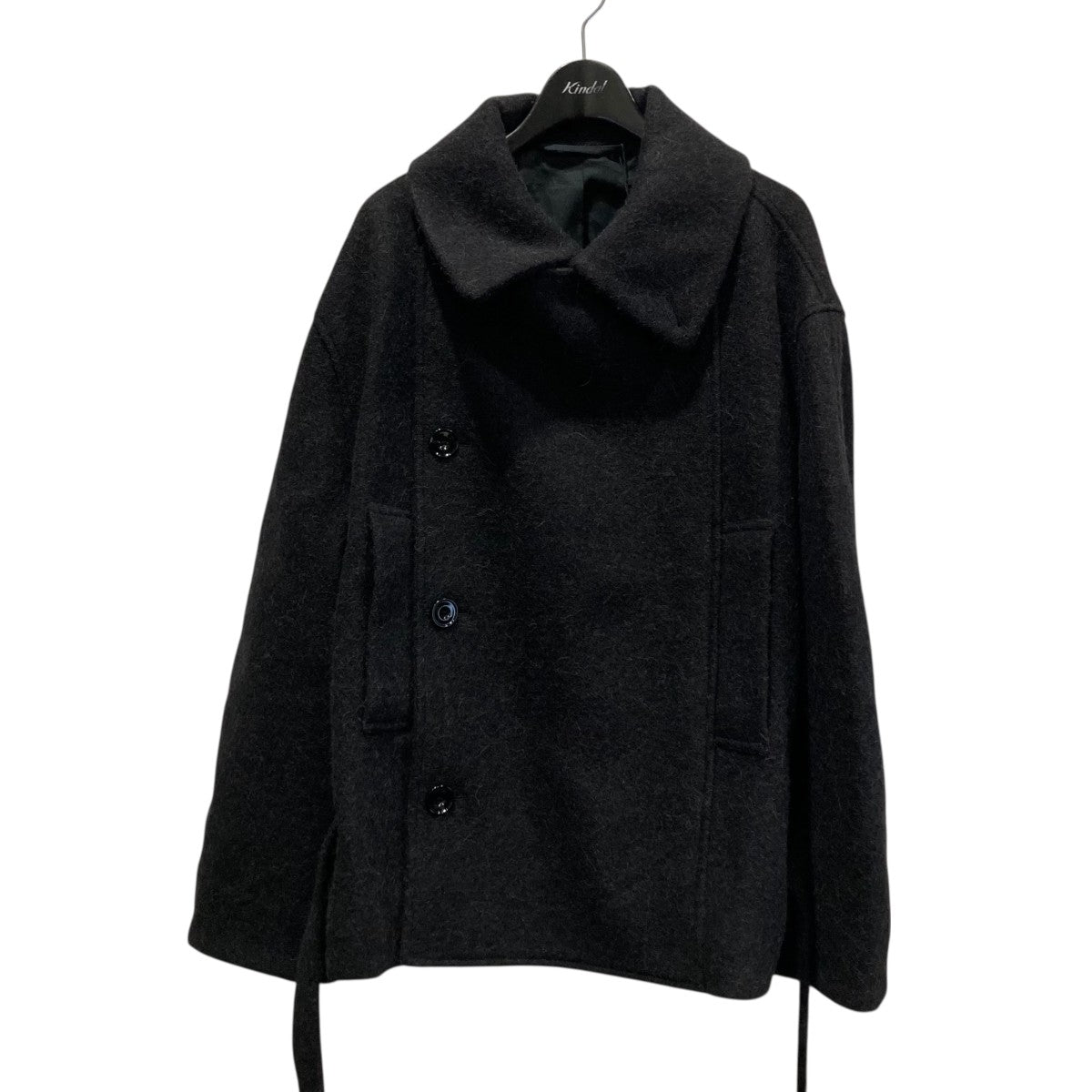 Short asymmetrical bathrobe coatショートアシンメトリーバスローブコート