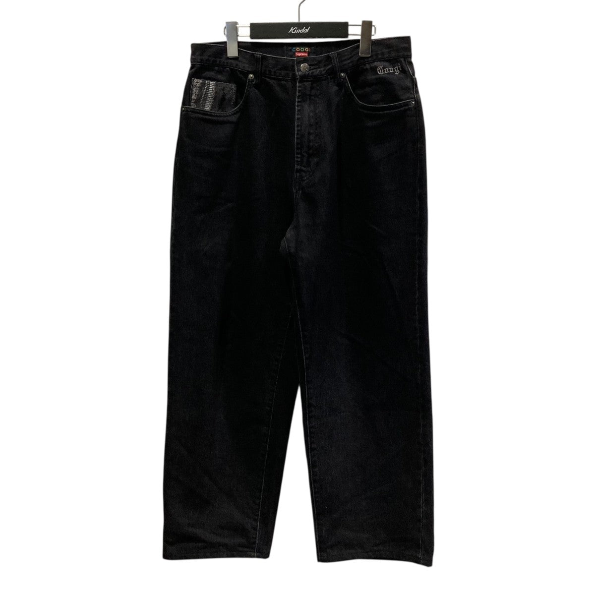 23SSBaggy Jeanエンブロイダリーデニムパンツ