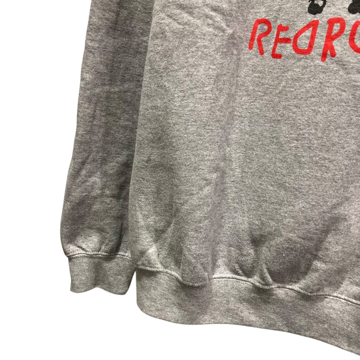 Lapel EXCLUSIVE CREW NECK SWEATシャイニングプリントスウェット