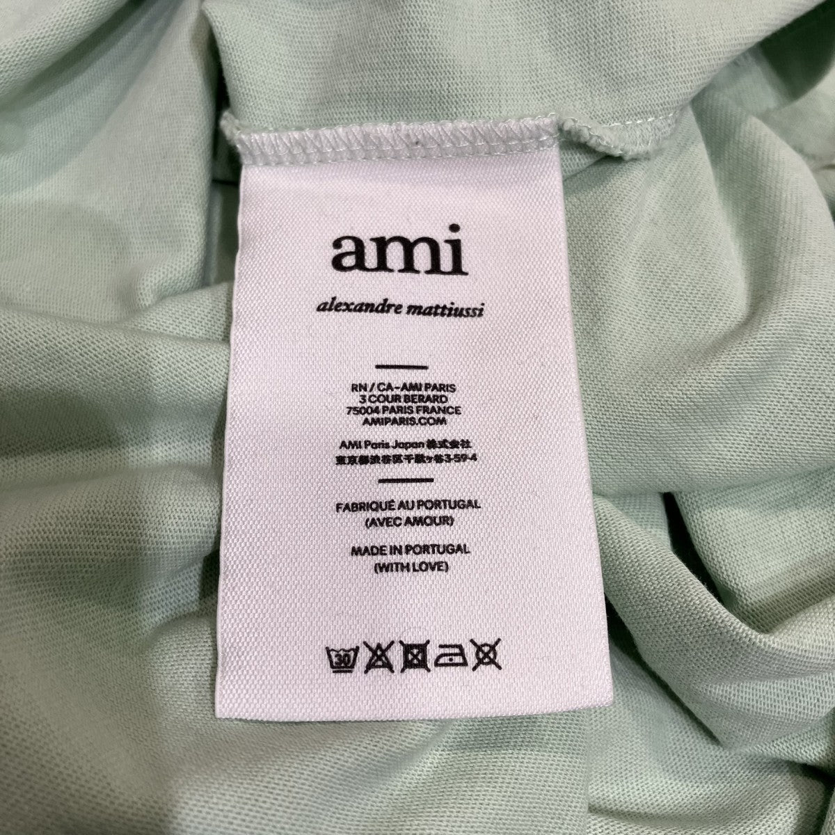 AMI Alexandre Mattiussi ハートロゴ刺繍TシャツE22UTS002 古着・中古-5枚目のアイテム画像
