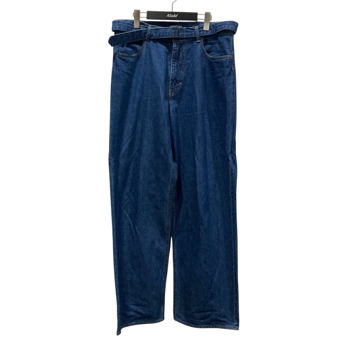 25SSSELVEDGE LIGHT OZ DENIM BELTEDベルテッドデニムパンツA25SP025D