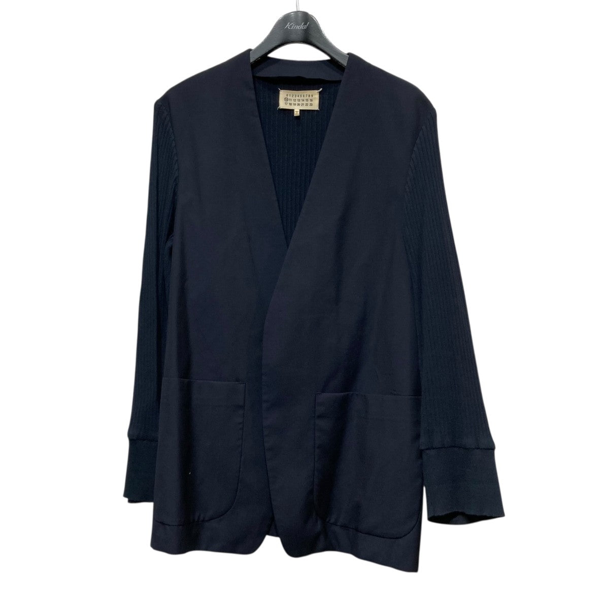 Maison Margiela リブニット切替ノーカーラージャケットS30BN0472 古着・中古-1枚目のアイテム画像