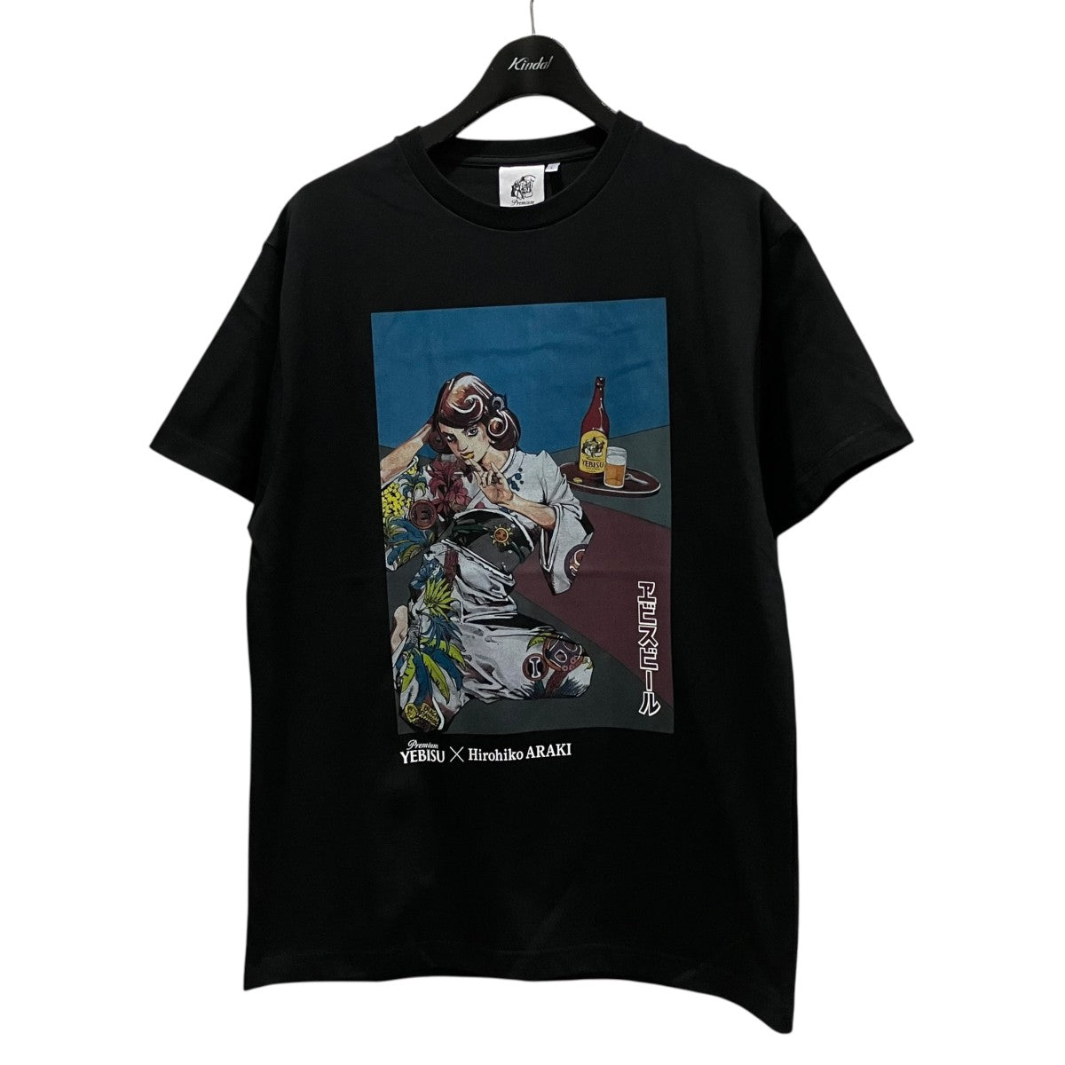 YEBISU×荒木飛呂彦 プリントTシャツ 古着・中古-1枚目のアイテム画像