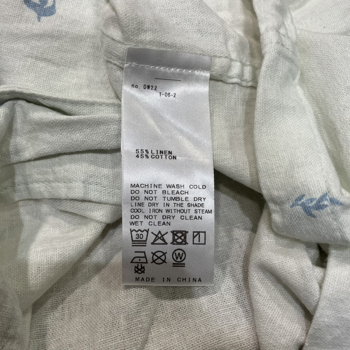 25AWDoves Linen Button-Upリネンコットン半袖シャツ
