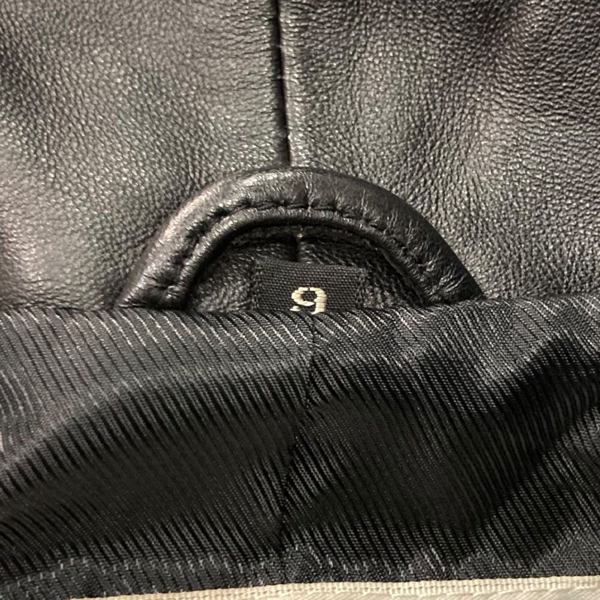 BALMAIN(バルマン) ラムレザーテーラードジャケット ブラック