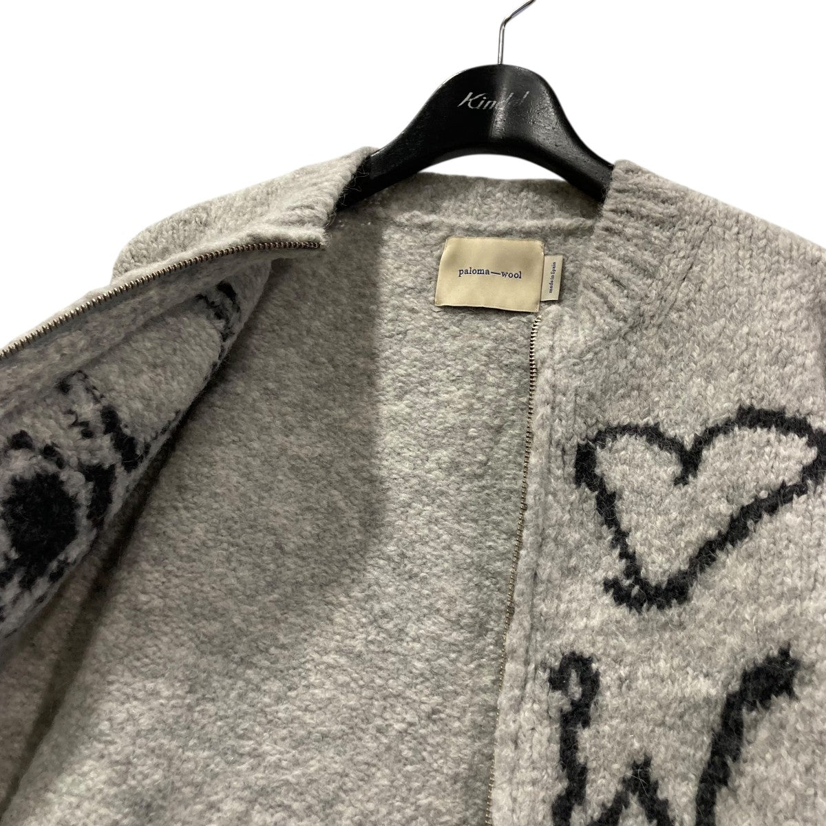 paloma wool(パロマウール) ジップニット グレー サイズ S｜【公式