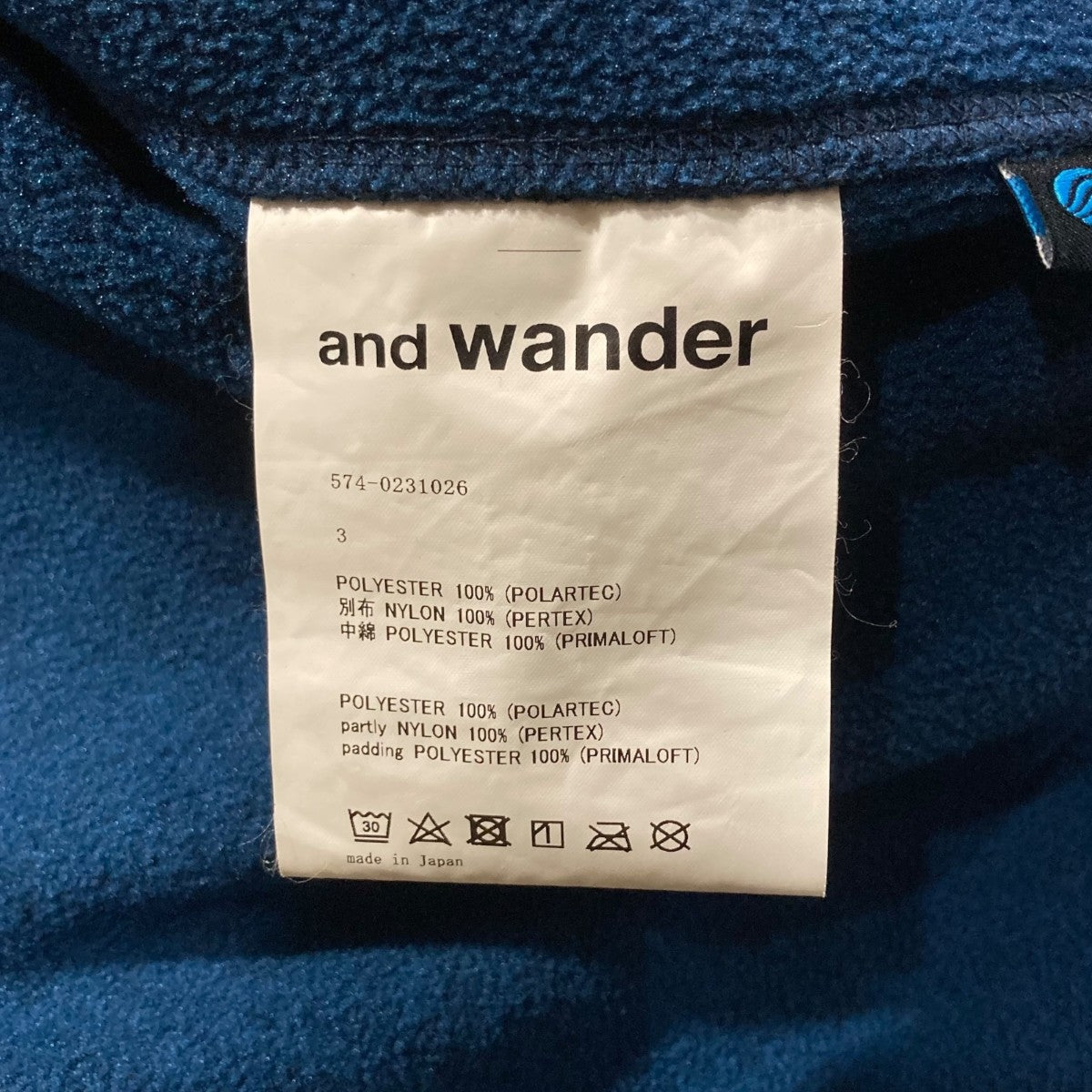 Top Freece Jacketフリースジャケット574-0231026