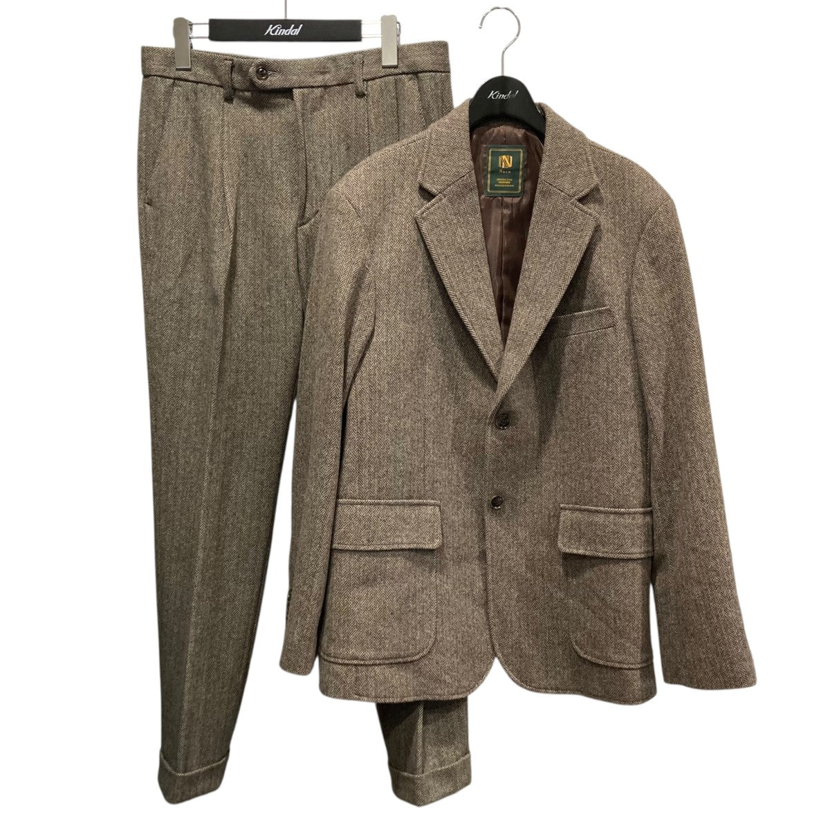 Noen(ノエン) ツイードセットアップスーツ ブラウン サイズ 推定M